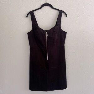 Black Corduroy Topshop Dress